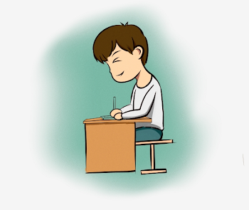 School Starts Primary School Student Writing Homework Primary ...