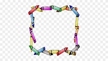 School Supplies Borders Clip Art - School Clipart Border