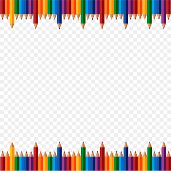 School supplies - Hand-painted background Pencils 
