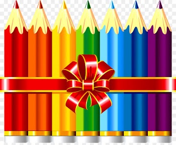 School supplies Illustration - Colored pencils 