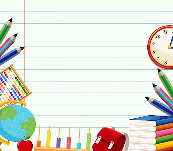 School themed background template Free Vector