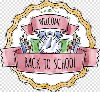 School Watercolor painting, hand-painted watercolor ribbon school season transparent background PNG clipart
