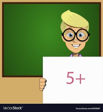 SchoolBoy holding a blank form vector image