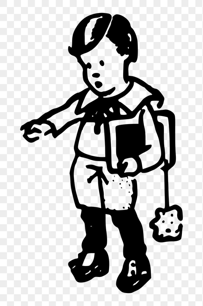 Schoolboy png sticker, vintage illustration, | Free PNG - rawpixel