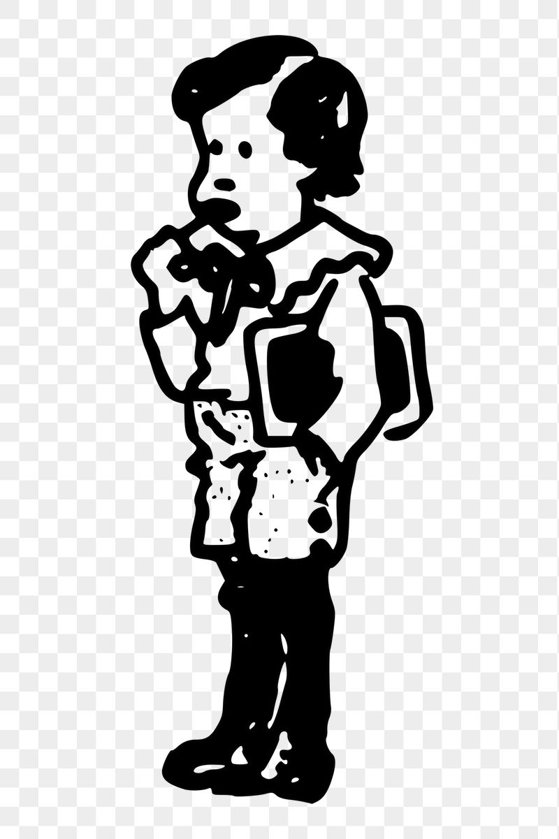 Schoolboy png sticker, vintage illustration, | Free PNG - rawpixel