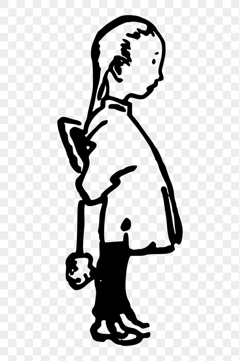 Schoolgirl png sticker, vintage illustration, | Free PNG - rawpixel