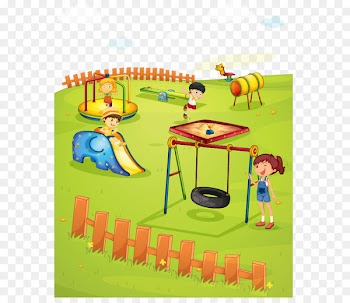 Schoolyard Playground Royalty-free Illustration - Children playing vector design material 