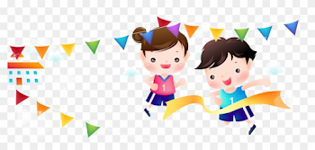 Schoolyard Sports Day Cartoon Illustration - Cartoon Sport Day ...