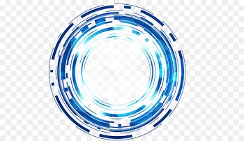 Science and technology Abstract blue fantasy glow circle 