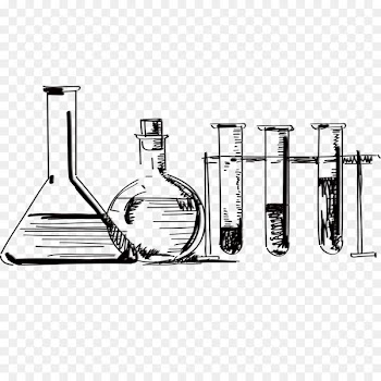 Science Biology Mathematics Laboratory Drawing - Chemical tests Bottle 