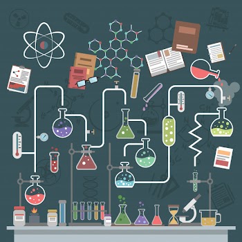 Science concept flat