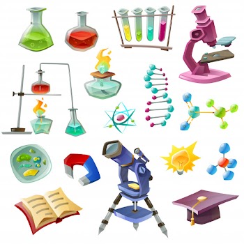 Science decorative icons set