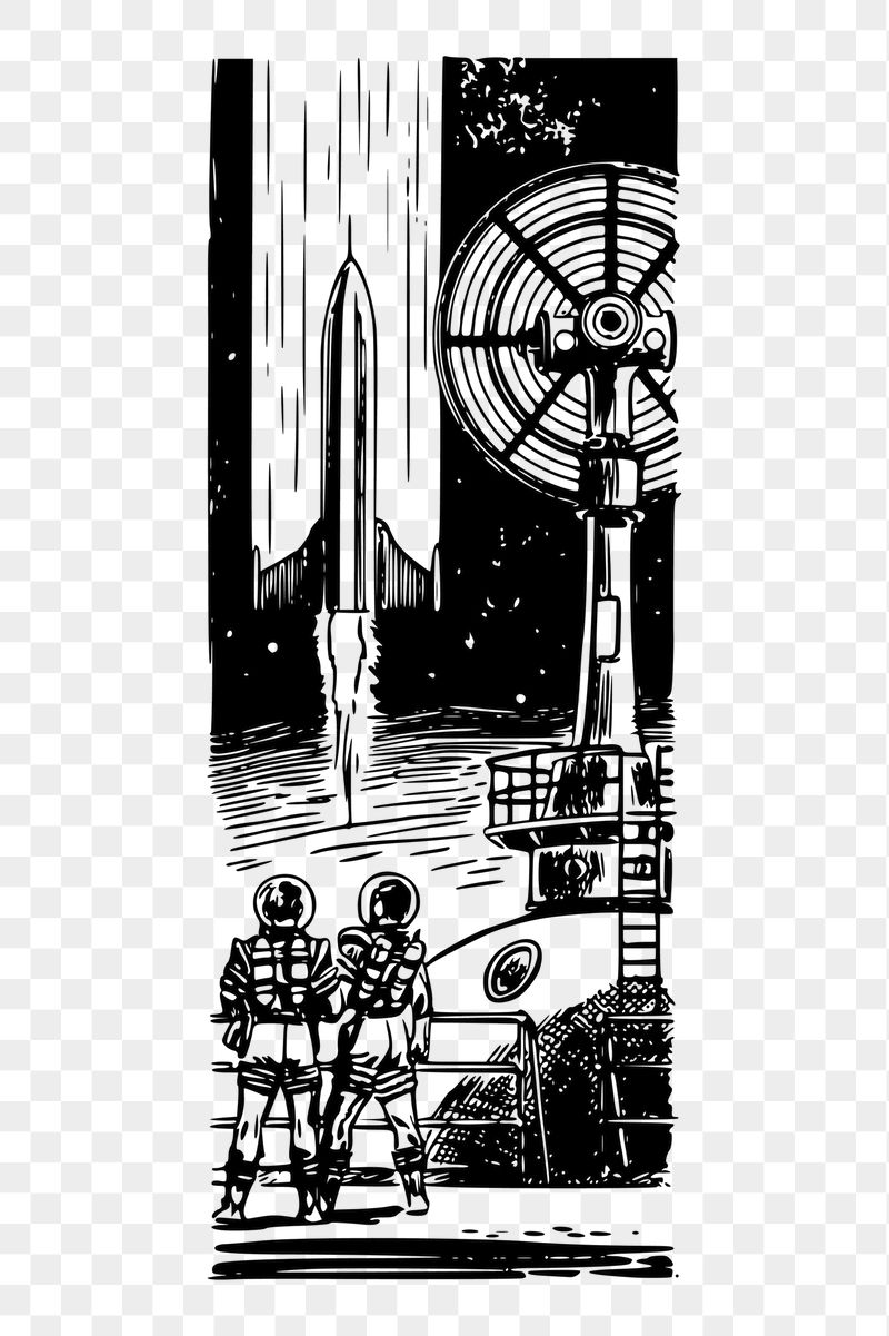 Science fiction scene png sticker | Free PNG - rawpixel