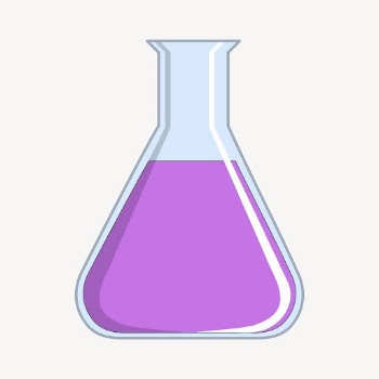 Science flask clipart, illustration vector. | Free Vector - rawpixel