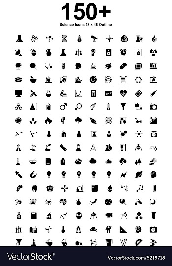 Science-Icons vector image