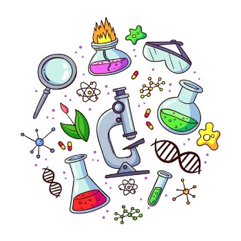 Science lab objects Free Vector