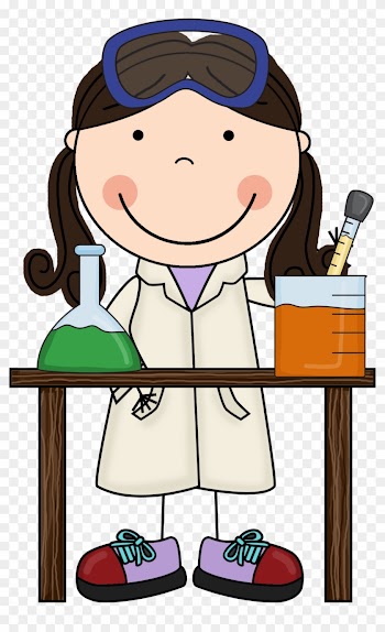 Science Project Clip Art - Girl Scientist Clipart