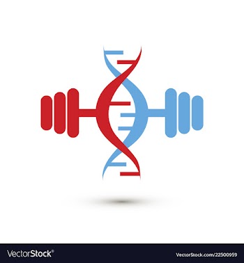 Science template wallpaper or banner with a dna vector image