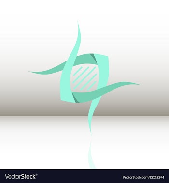 Science template wallpaper or banner with a dna vector image