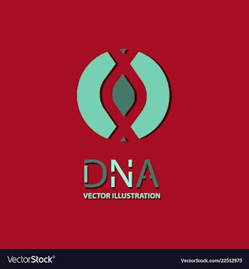 Science template wallpaper or banner with a dna vector image