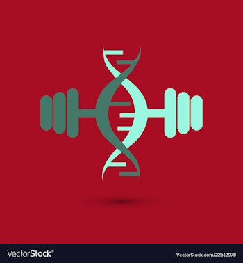 Science template wallpaper or banner with a dna vector image