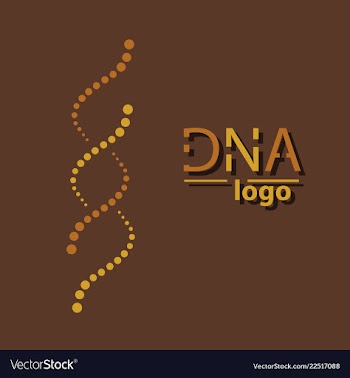 Science template wallpaper or banner with a dna vector image