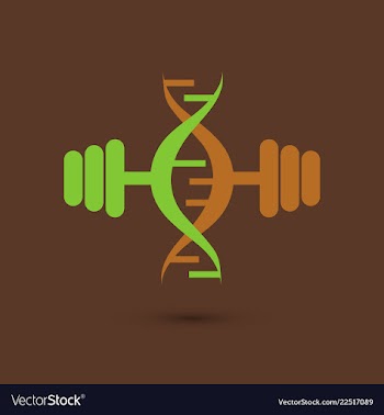 Science template wallpaper or banner with a dna vector image