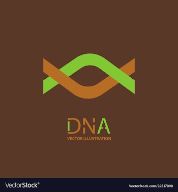 Science template wallpaper or banner with a dna vector image