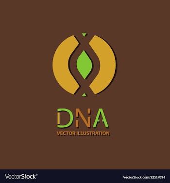 Science template wallpaper or banner with a dna vector image