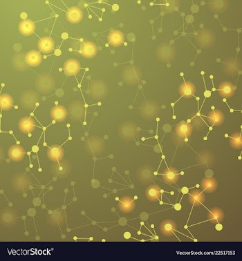 Science template wallpaper or banner with a dna vector image
