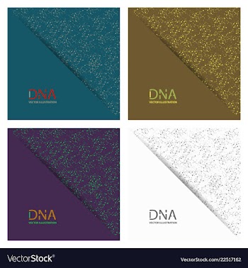 Science template wallpaper or banner with a dna vector image