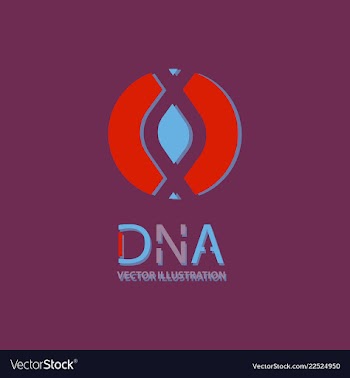 Science template wallpaper or banner with a dna vector image