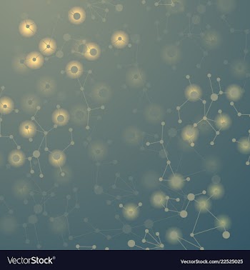 Science template wallpaper or banner with a dna vector image