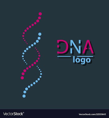 Science template wallpaper or banner with a dna vector image