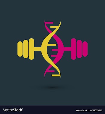 Science template wallpaper or banner with a dna vector image