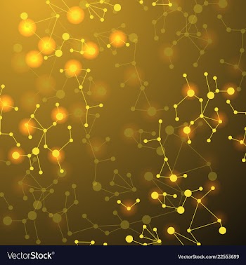 Science template wallpaper or banner with a dna vector image