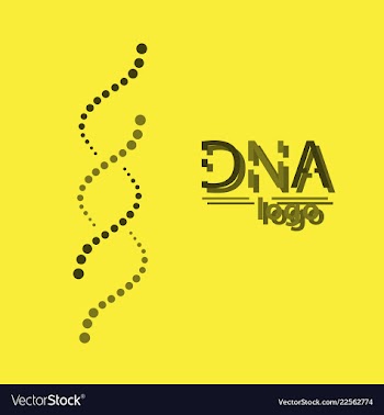 Science template wallpaper or banner with a dna vector image