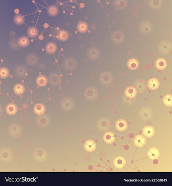 Science template wallpaper or banner with a dna vector image