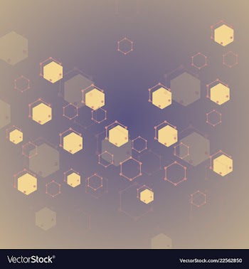 Science template wallpaper or banner with a dna vector image