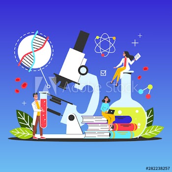 Science web banner concept