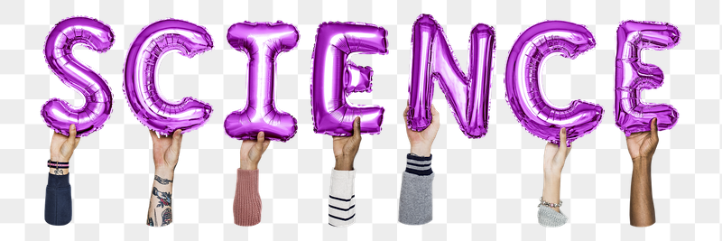 Science word png, hands holding | Free PNG - rawpixel