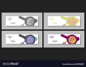 Scientific brochure design template flyer layout vector image