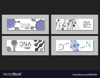 Scientific brochure design template flyer layout vector image