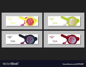 Scientific brochure design template flyer layout vector image