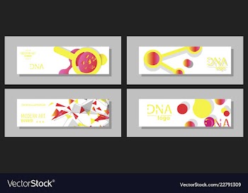 Scientific brochure design template flyer layout vector image