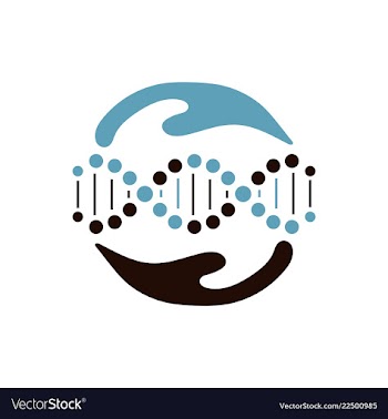 Scientific genetic engineering and biotechnology vector image