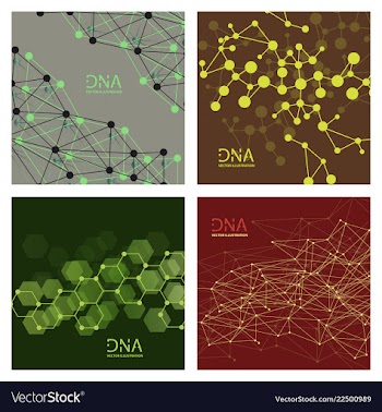 Scientific genetic engineering and biotechnology vector image