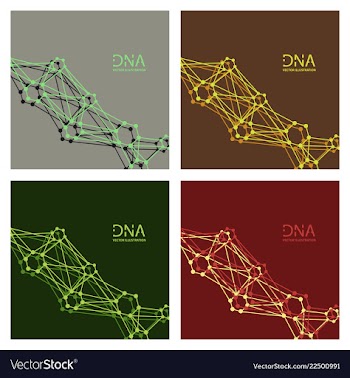 Scientific genetic engineering and biotechnology vector image