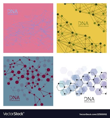 Scientific genetic engineering and biotechnology vector image
