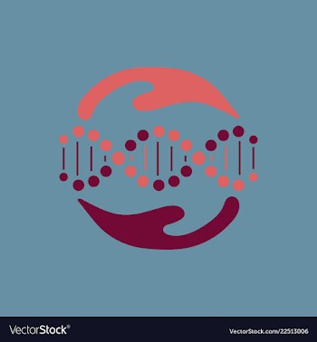 Scientific genetic engineering and biotechnology vector image